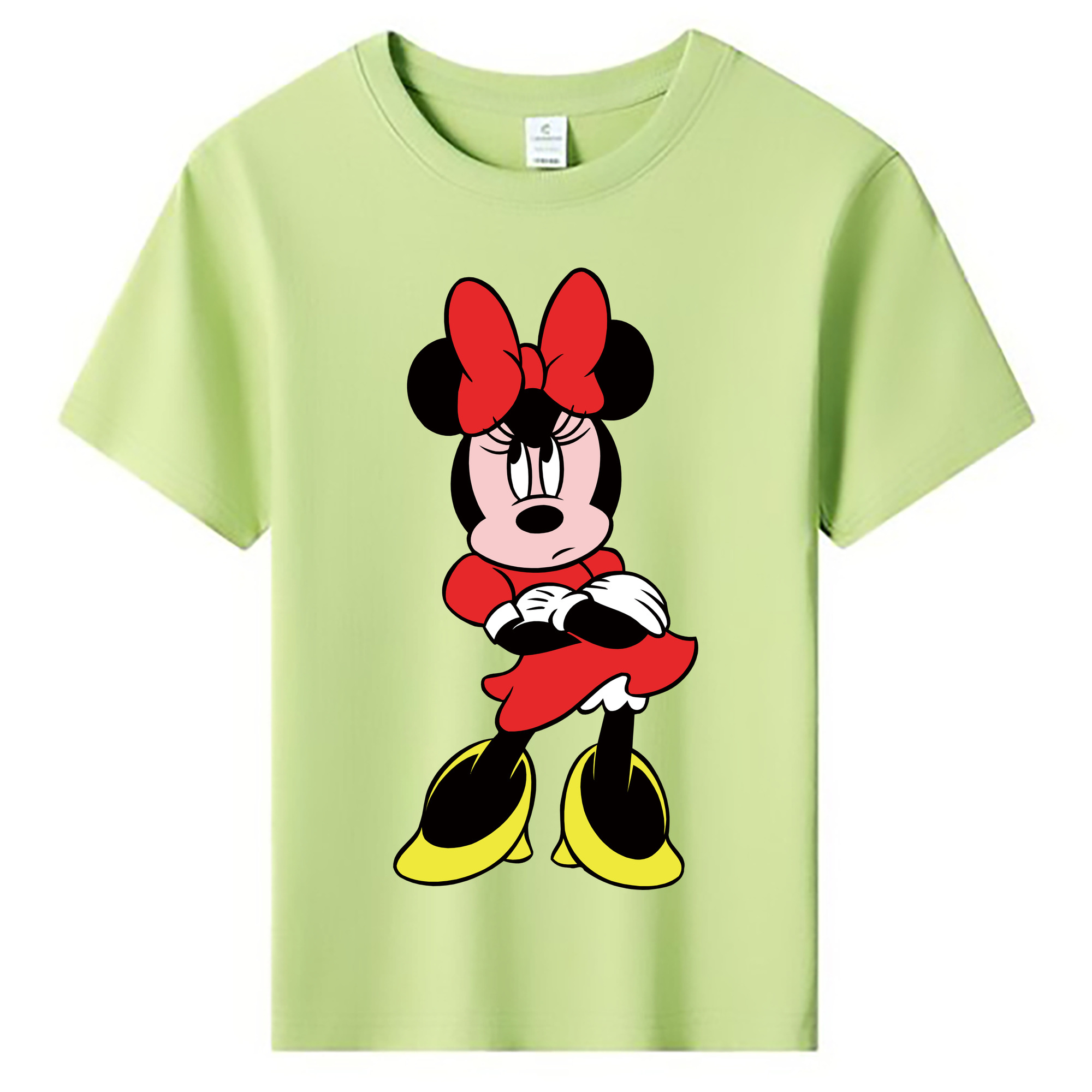 ミッキーマウス Mickey Mouse 綿100％キッズTシャツ（フロントプリント）